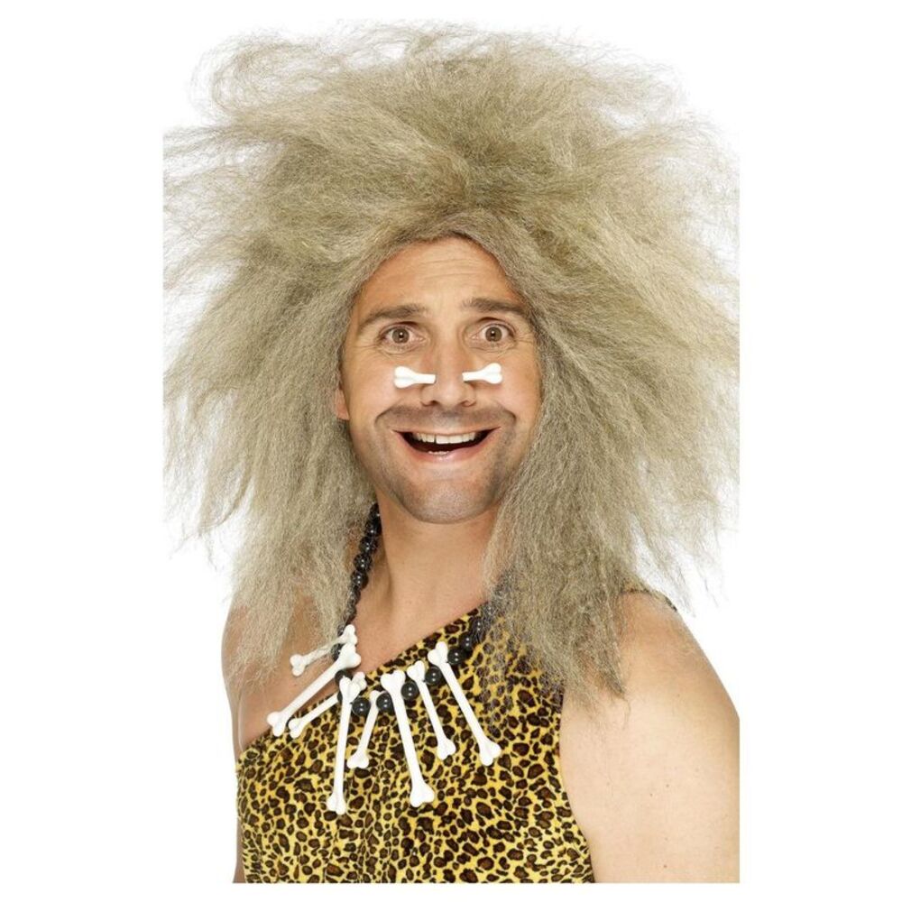 Smiffys Mens Crazy Caveman Wig / Blonde